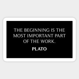 Plato Quote Sticker